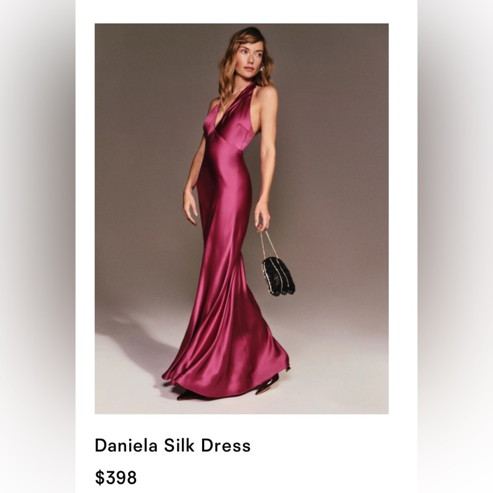 REFORMATION Daniela Silk Dress NWT